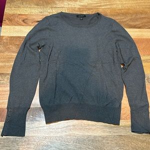 Ann Taylor long sleeve gray shirt size large